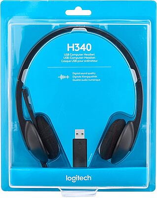 H340 USB Headset Black,, Wired