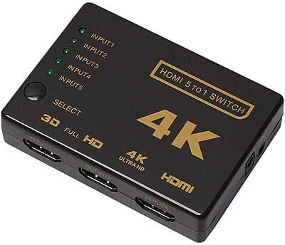 5 in 1 Out Star 5-Port HDMI Switch