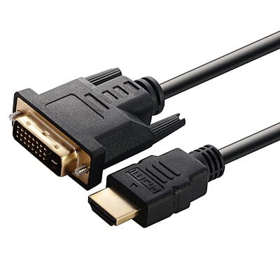 Male HDMI to Male DVI-D Cable