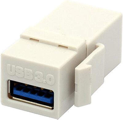 USB 3.0 Keystone Jack Inserts, USB Adapters Cable Interface Coupler