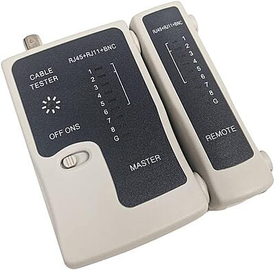 Network Cable Tester for RJ45 UTP/STP, RJ11, RJ12 and BNC Cables