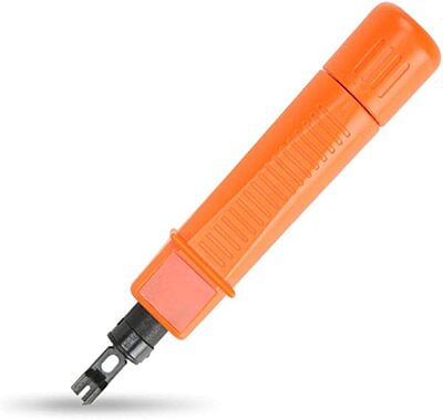 Network Wire Stripper Multifunctional Stripping Tool for All Types of 110 Modules (Orange)