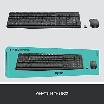 Wireless Keyboard and Mouse - Black