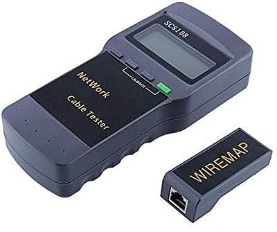 Wireless Network Tester Sc8108 LCD Digital PC Data Network CAT5 RJ45 LAN Phone Cable Tester Meter