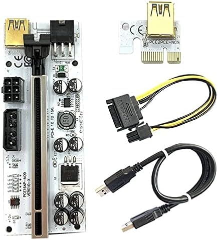 PCI-E 1X to 16X Riser Card Card Extension Cable USB 3.0 High-Speed Card Expansion Card B PCI-E 1X to 16X Riser Card Card Extension Cable USB 3.0 High-Speed Card Expansion Card B