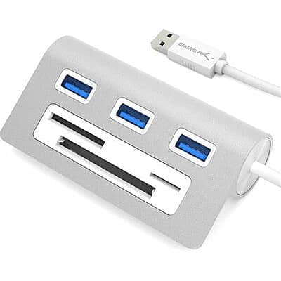 USB3.0 Card Reader and 3 Ports USB Hub,